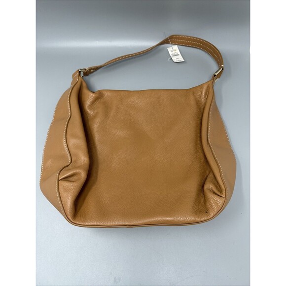 Talbots leather hand bag COGNAC brown NWT - Picture 5 of 6